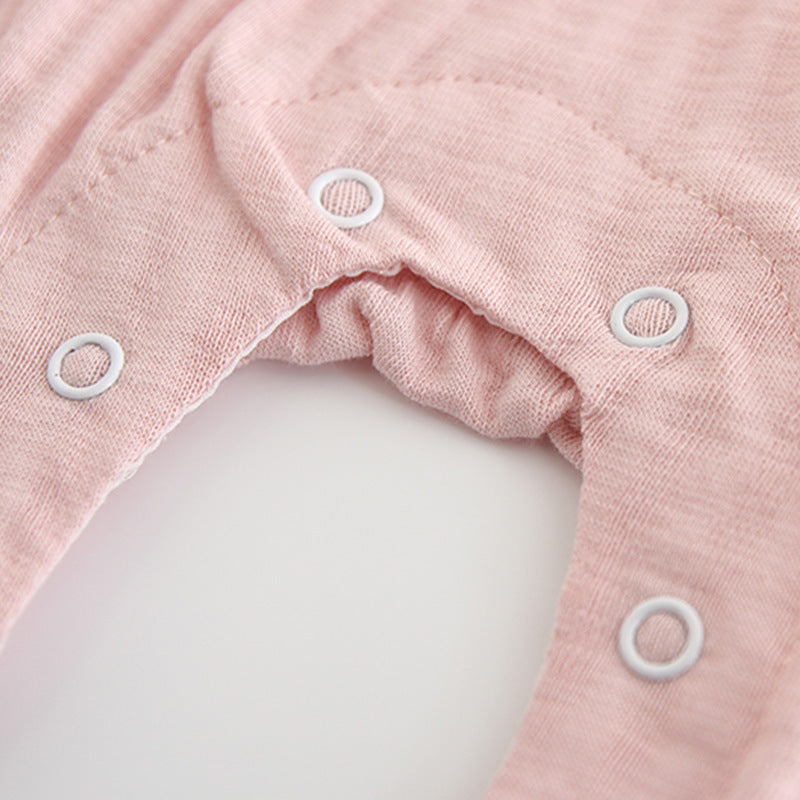 Baby Girl's Sweet Peony Bow Romper