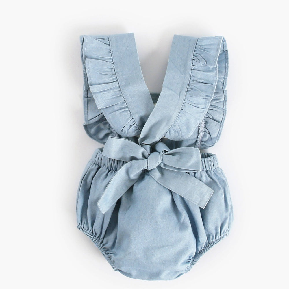Denim Style One-Piece Romper