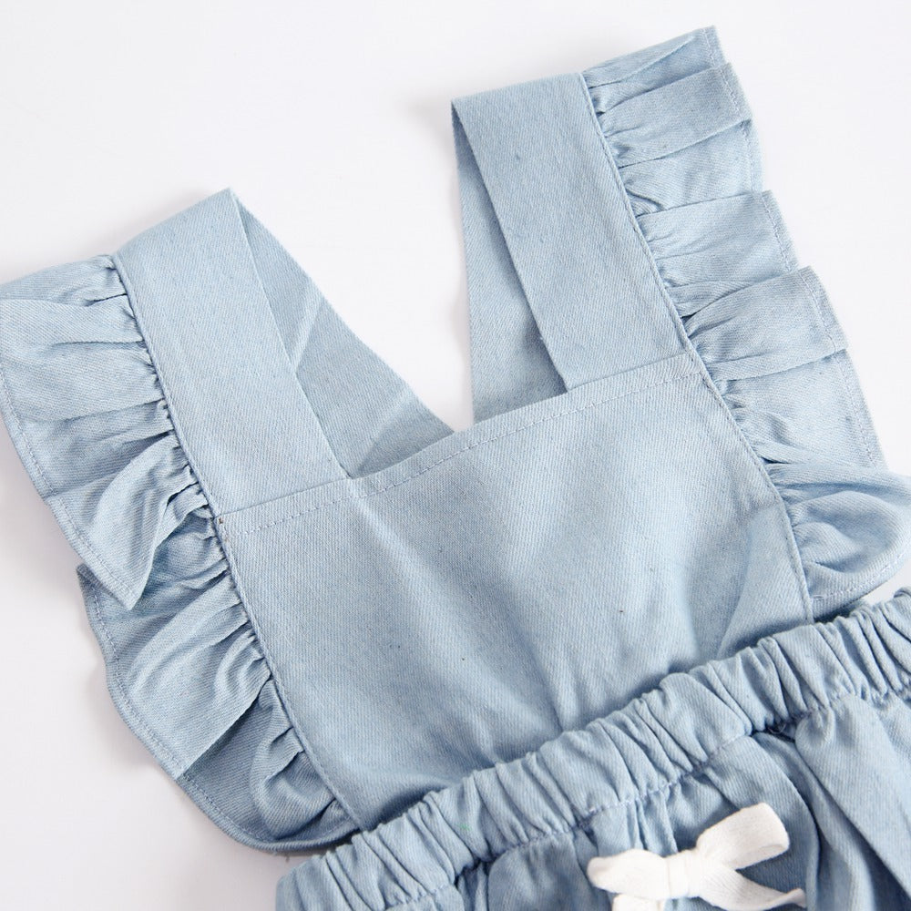 Denim Style One-Piece Romper