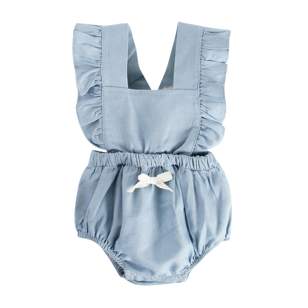 Denim Style One-Piece Romper